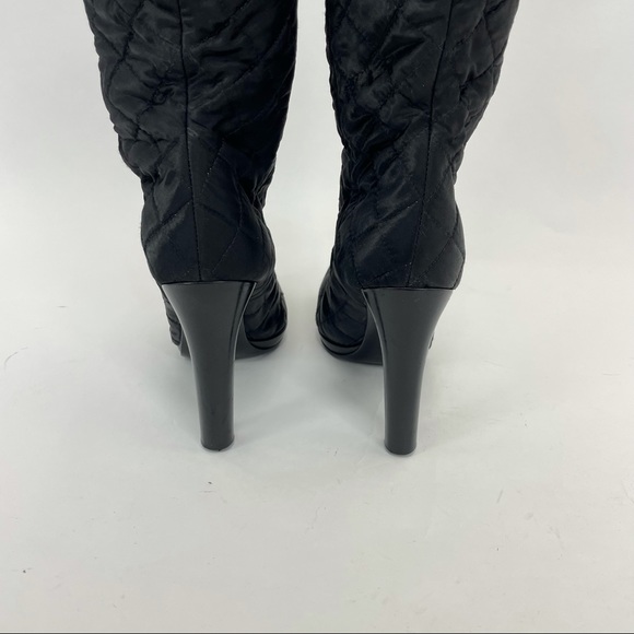 Miu Miu Tall Boots Size 38 1/2 Black - Picture 5 of 16